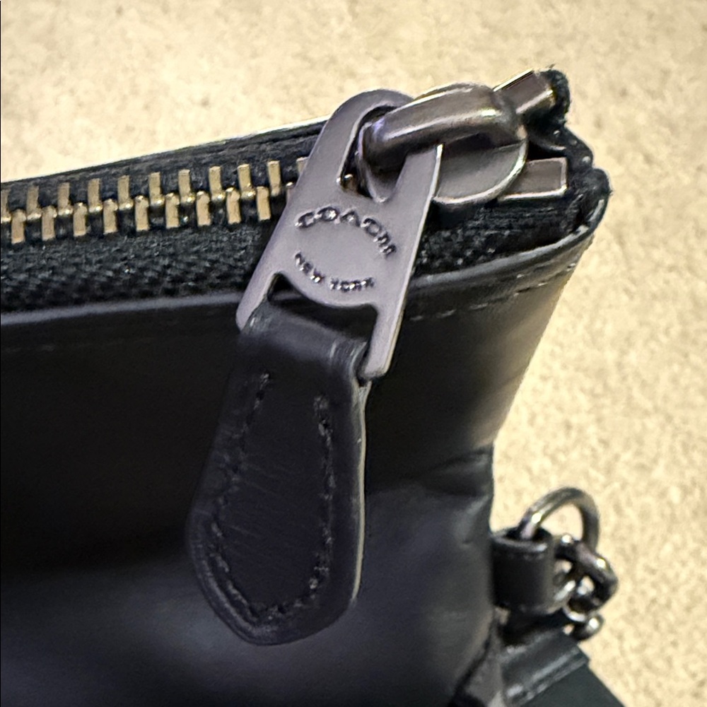 Coach Charles Foldover Tote Black & Grey Plaid - Picture 16 of 16
